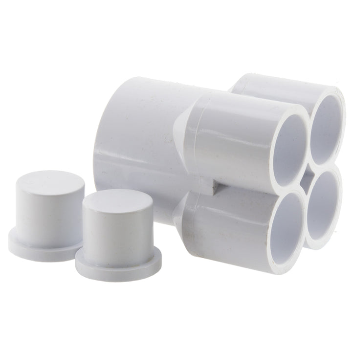 Water Manifold 1.5"SS x (4) 3/4"SS Ports