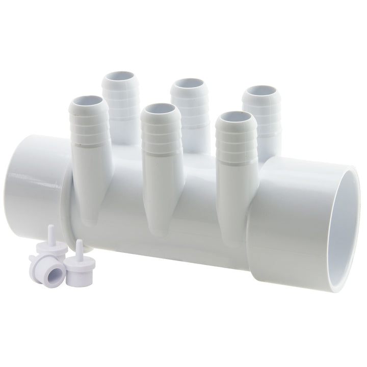 Water Manifold 2"SP x 2"SS (6) 3/4" Barbs