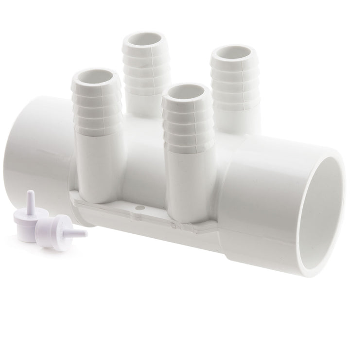 Water Manifold 1.5"SS x SS (4) 3/4" Barbs