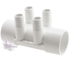 Water Manifold 1.5"SS x SS (4) 3/4" Barbs
