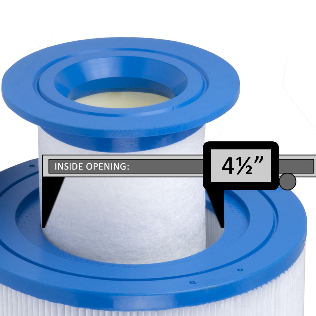 four and one half inch inside opening