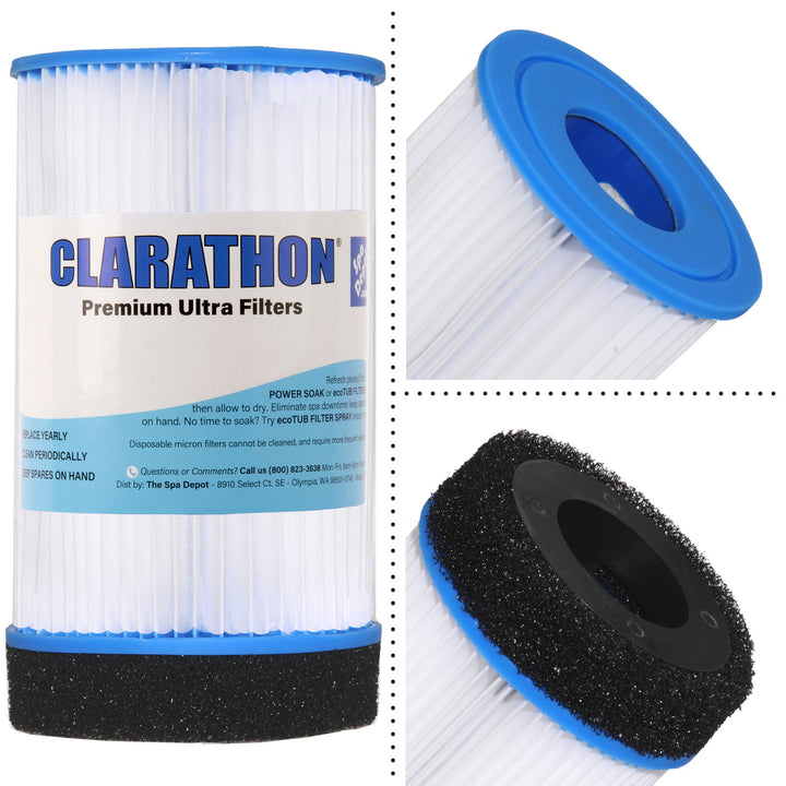 Clarathon Spa Filter for Spa2Go/Spa-n-a-Box LGFPKWS