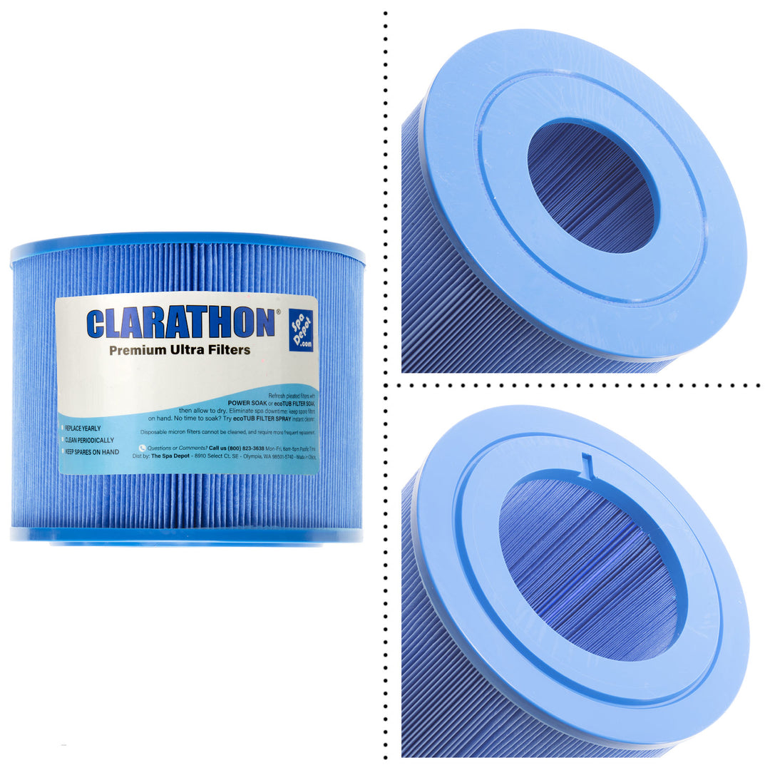 Clarathon Microban Coreless Spa Filter for Bullfrog Spas 10-00282 PBF40-M