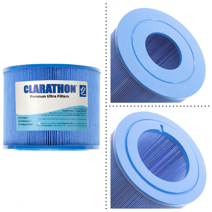 Clarathon Microban Coreless Spa Filter for Bullfrog Spas 10-00282 PBF40-M