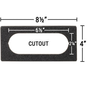 keypad adapter plate 6½" x 2¼" Cutout