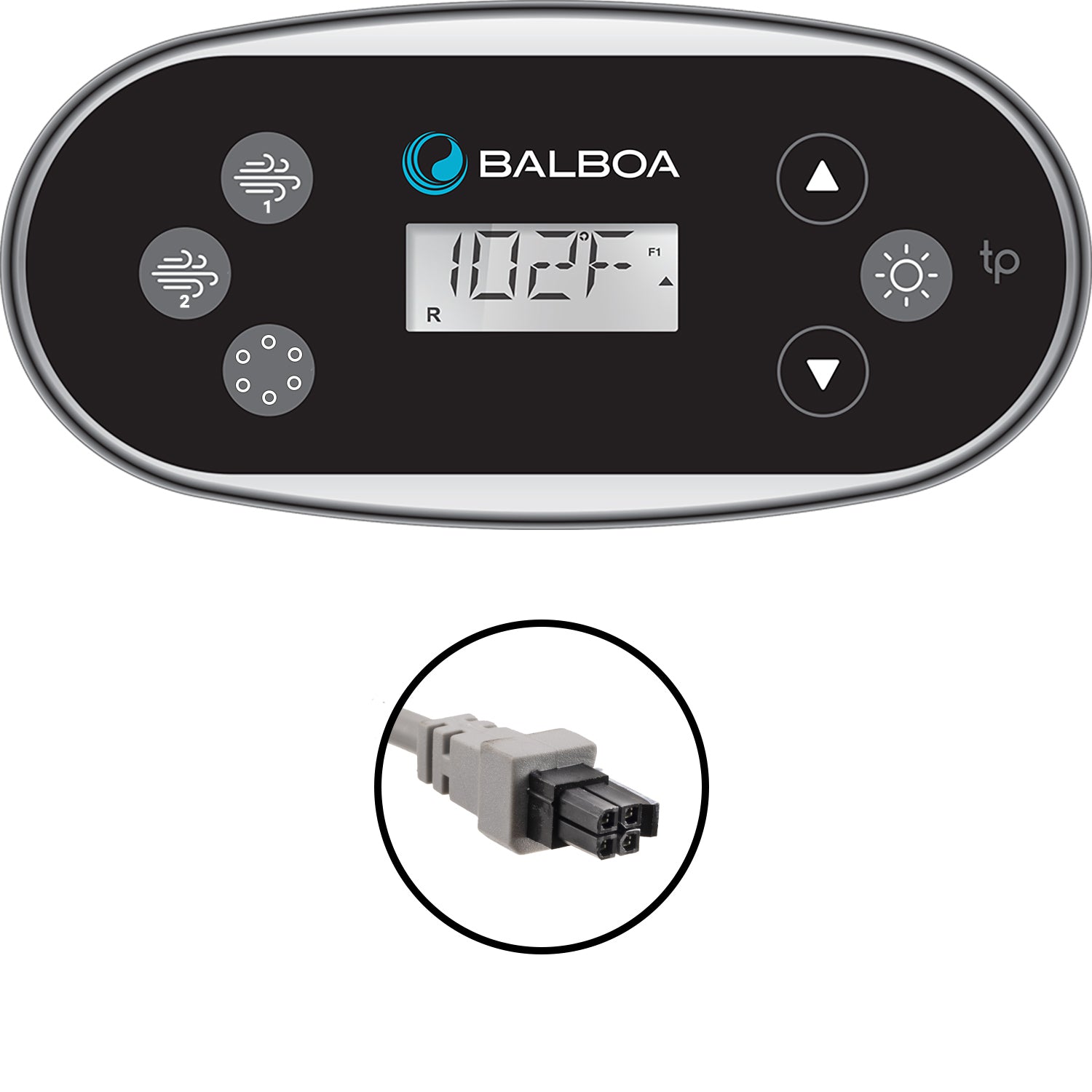 Balboa TP600 Series Spa Topside Keypads - Button Layout Choice