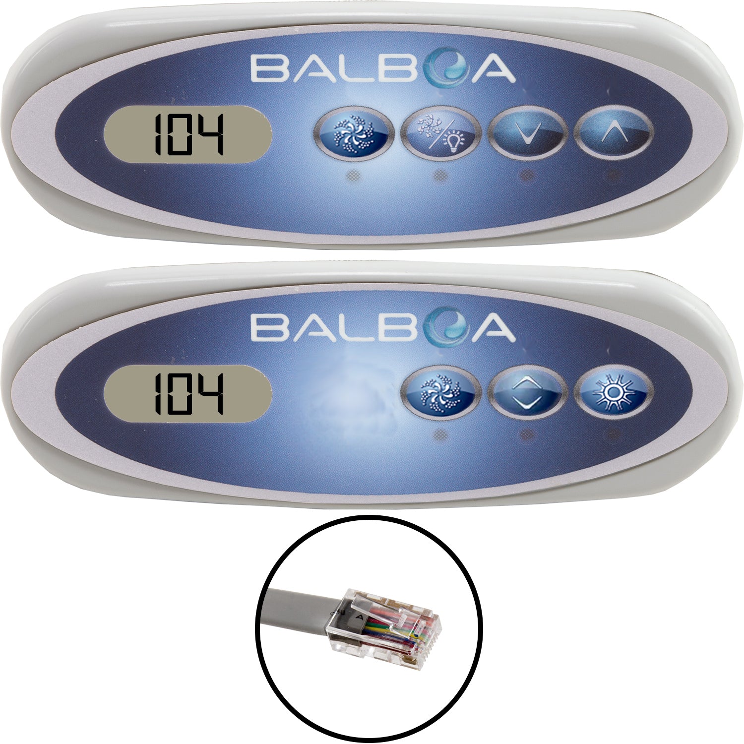 Balboa VL200 Series Spa Topside Keypads - Button Layout Choice
