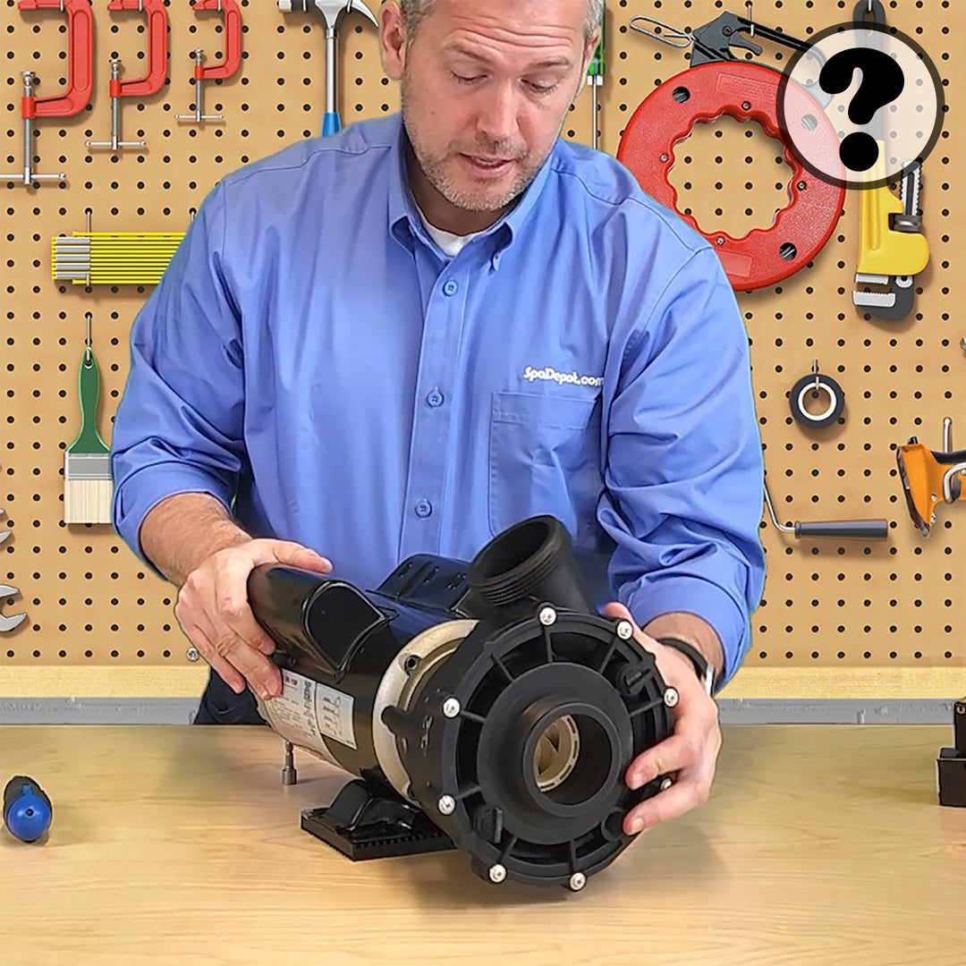 5 HP Waterway Executive Spa Pump: 2.5" in/2.0" out 56Fr-240V