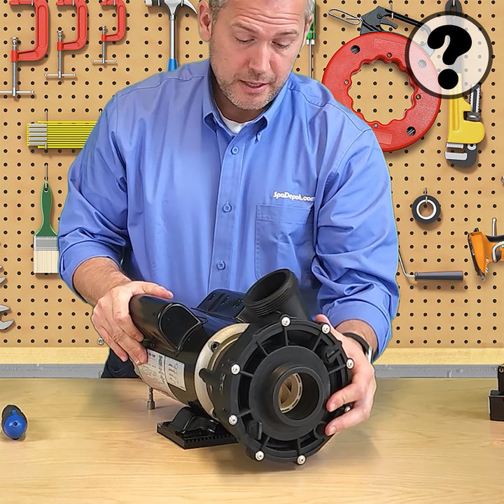 5 HP Waterway Executive Spa Pump: 2.5" in/2.0" out 56Fr-240V