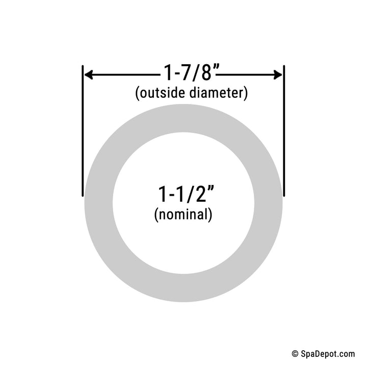 Flex Pipe 1.5"x 6" Short Section