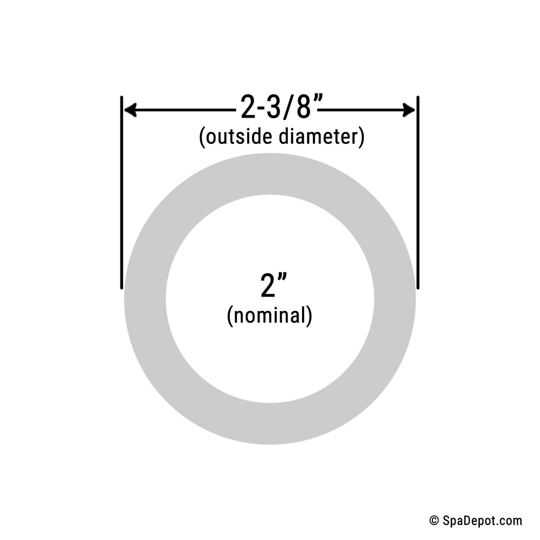 Flex Pipe 2"x 6" Short Section