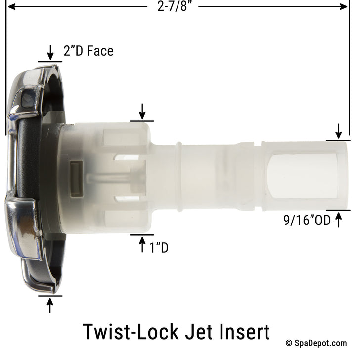 CMP 2" Typhoon Directional Twist-Lock Jet Insert - Crown