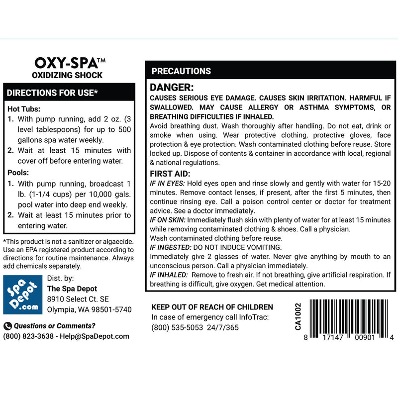 Oxy-Spa Chlorine-Free Shock - 6 lbs.Oxy-Spa Chlorine-Free Shock - 6 lbs.