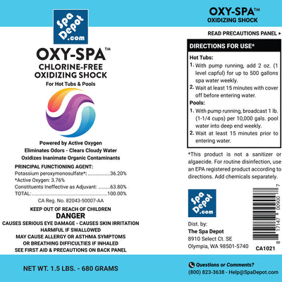 Oxy-Spa Shock 1.5 lb.