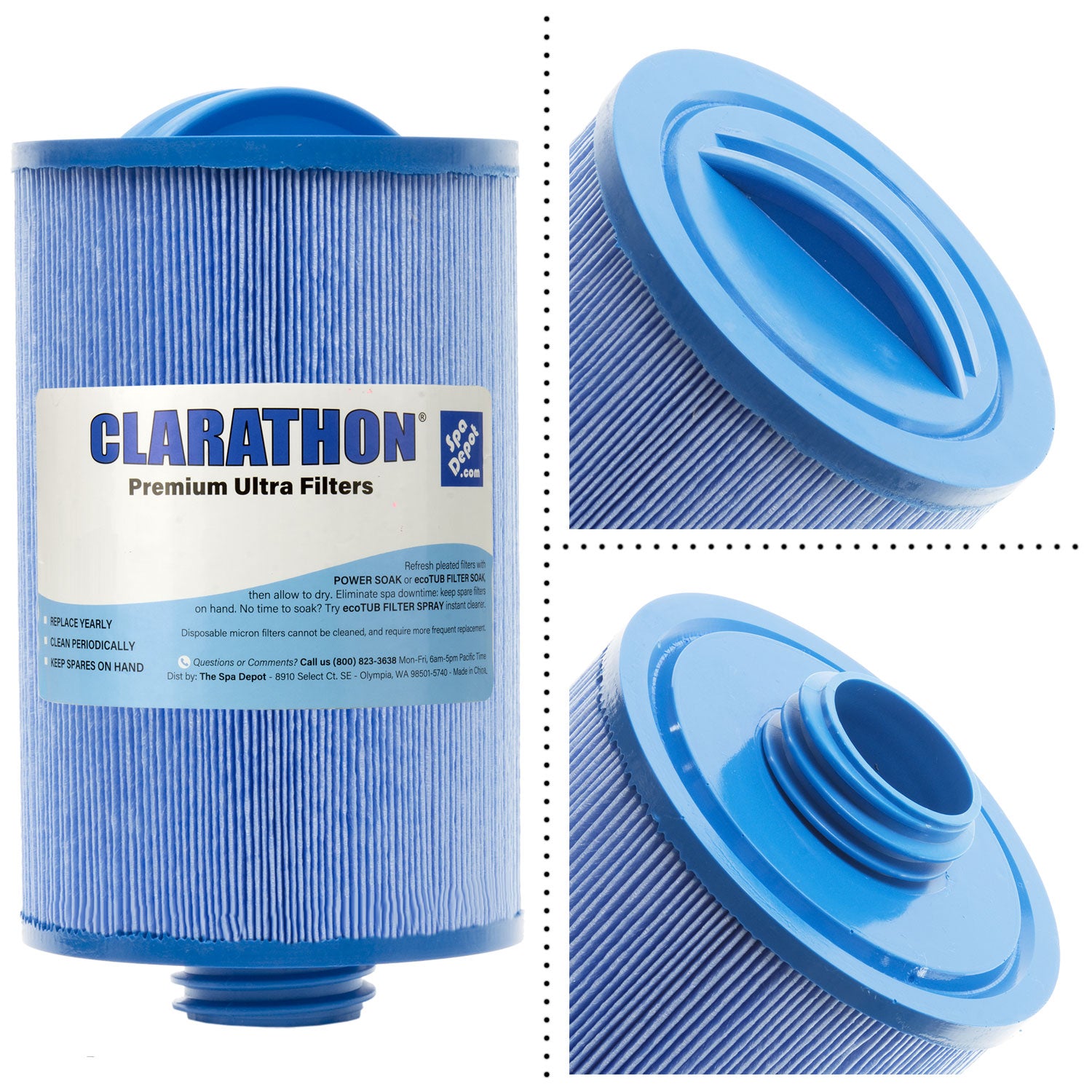 Clarathon Microban Spa Filter FC-0126M PSANT20P3-M