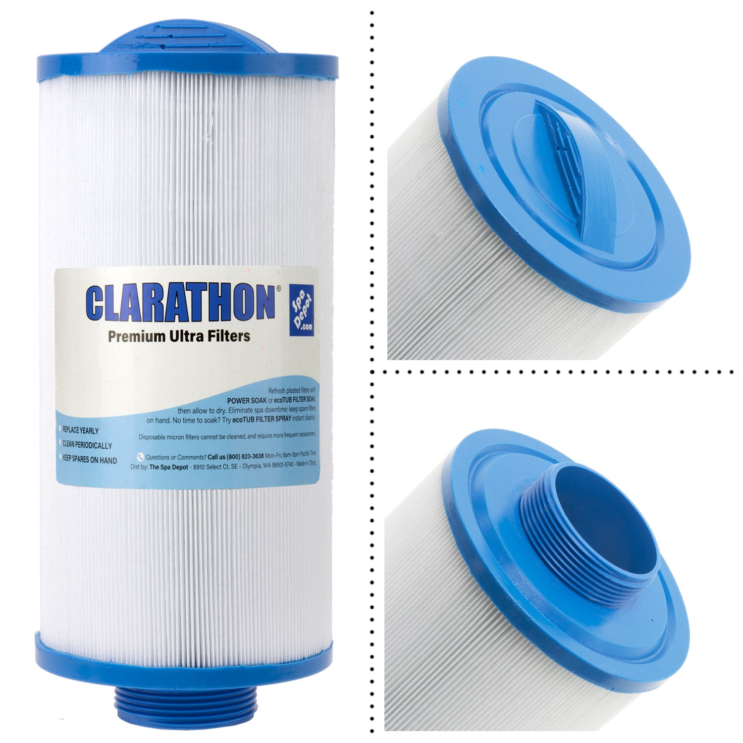 Hot Tub & Spa Filter FC0195 PPM50SC-F2M 5CH-502 by Clarathon
