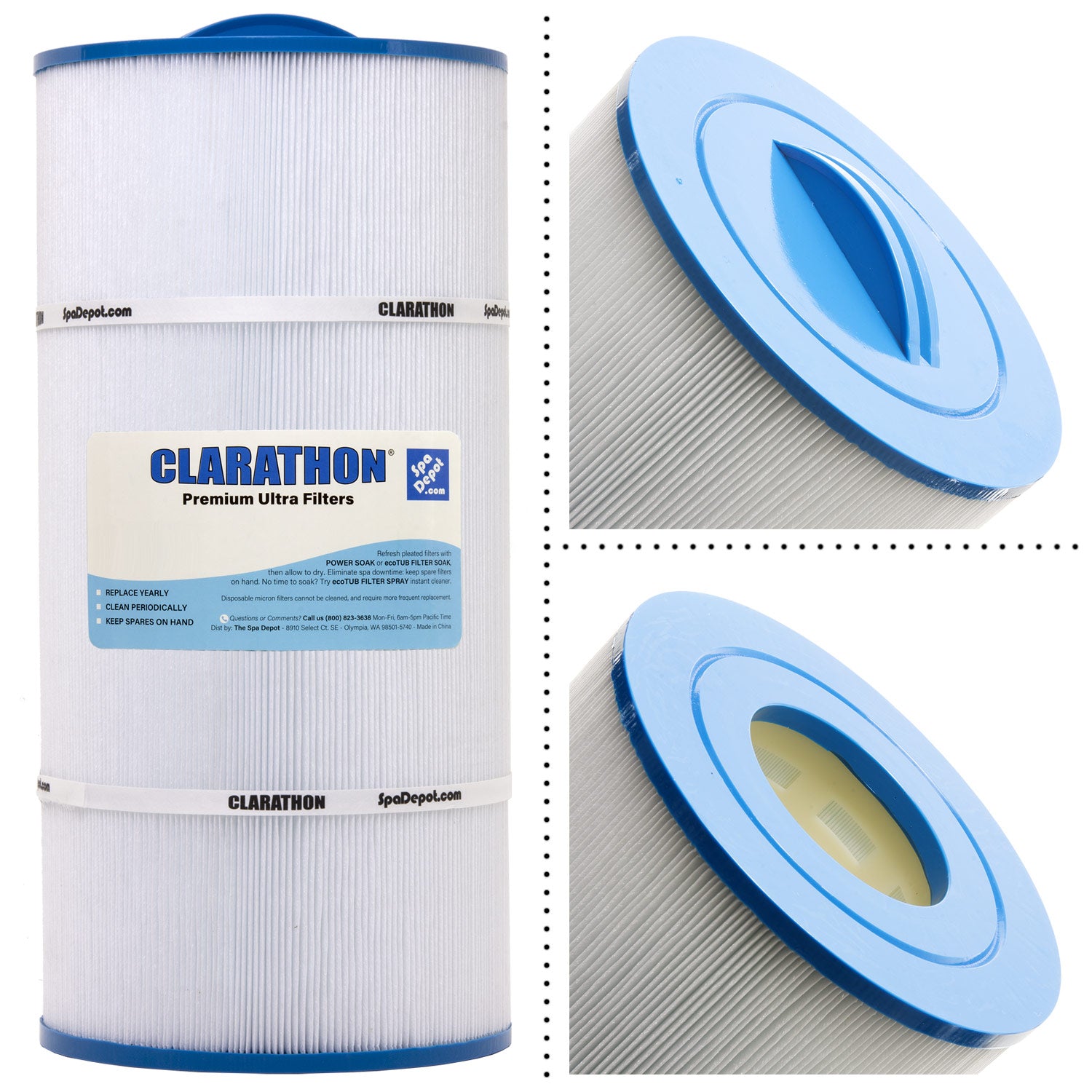 Clarathon Hot Tub Filter Cartridge for Caldera Spas FC3965 –
