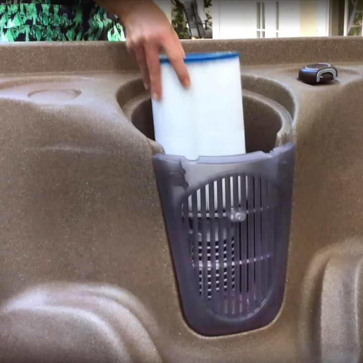 installing filter in basket