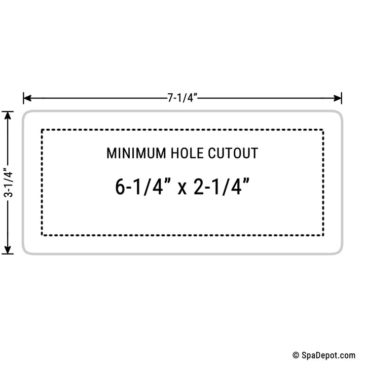 Balboa VL701S Topside Control - 7 Button 55390