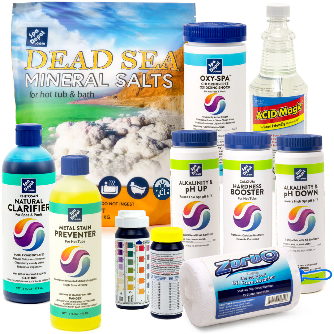 Salt Water Hot Tub Supplies Kit