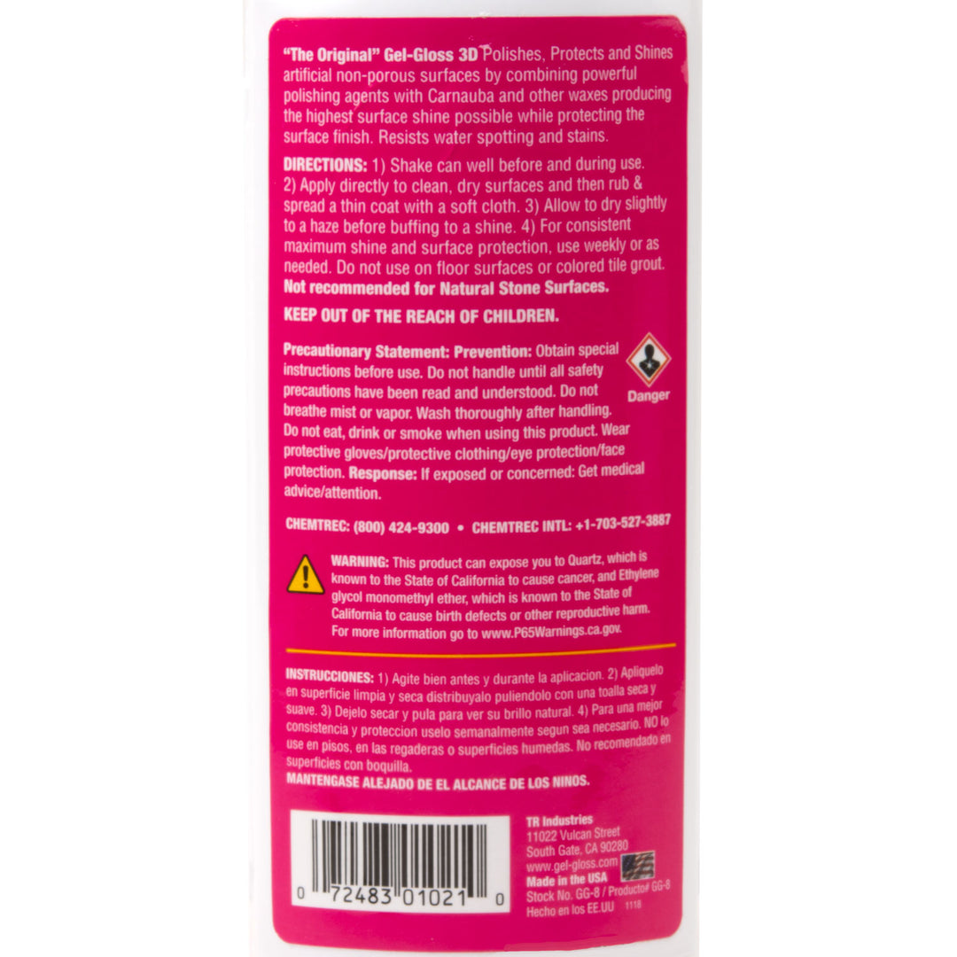 Gel Gloss Polish for Spa & Bath