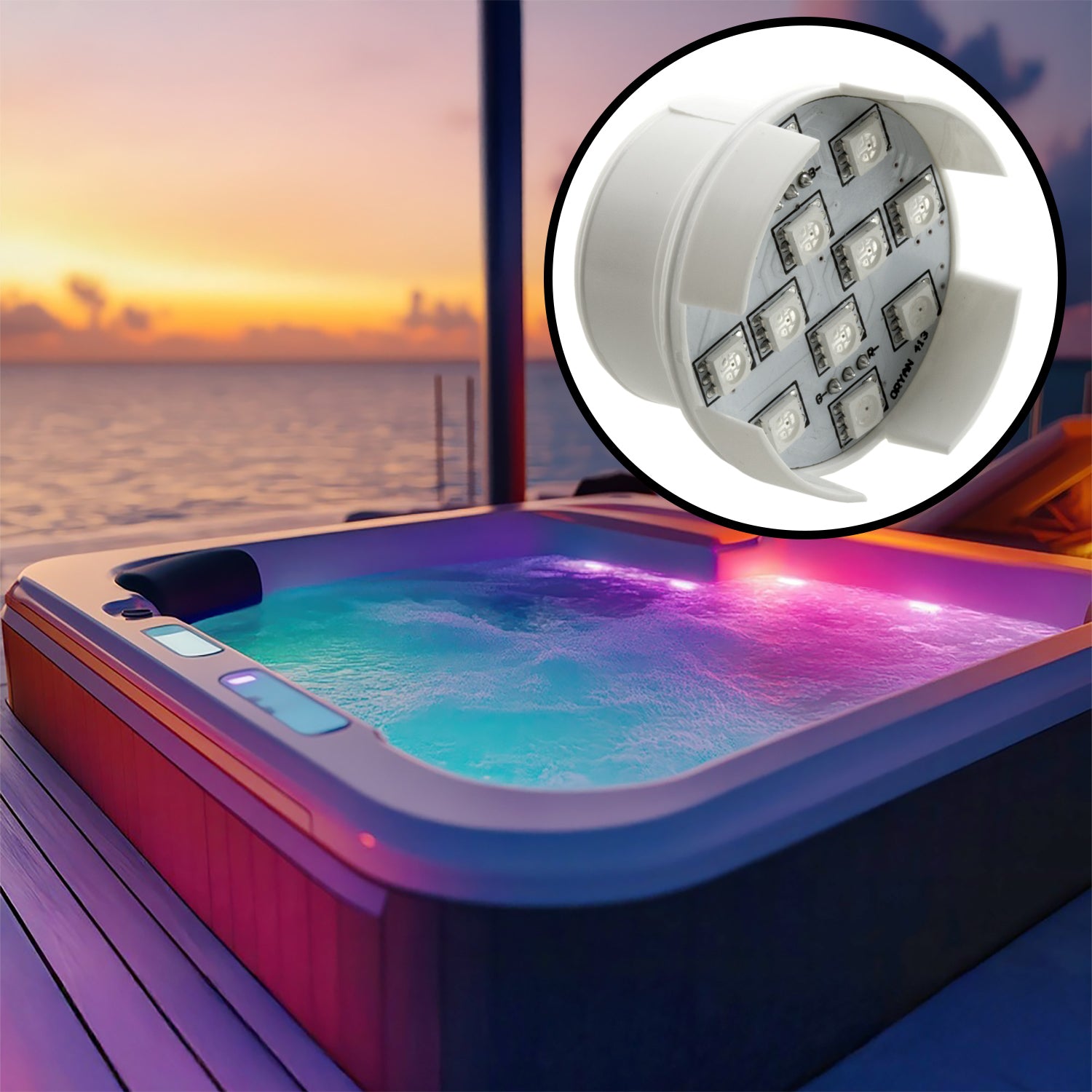StarBurst Color Changing Spa Light ~ 36-LED – SpaDepot.com