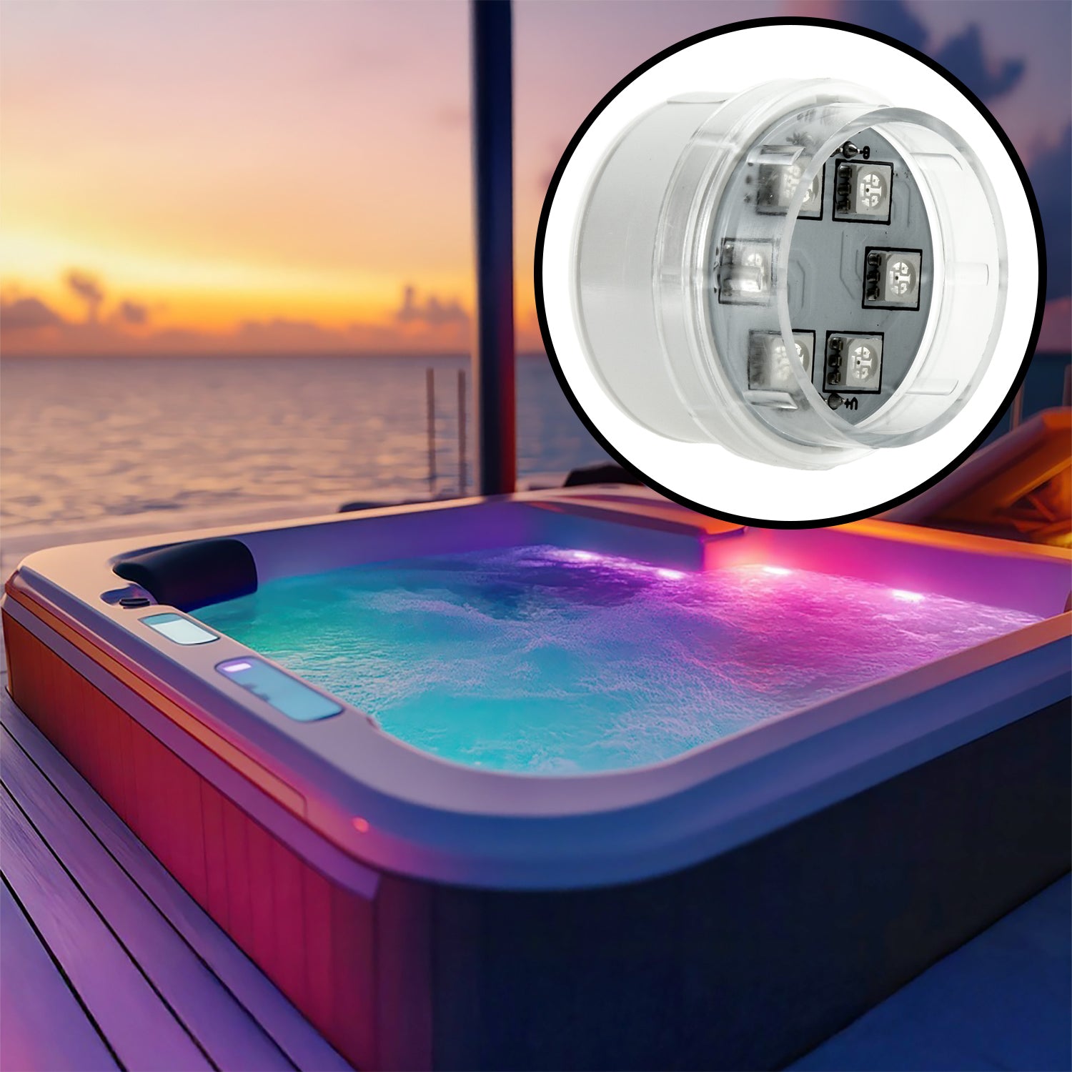 StarBurst Color Changing Spa Light ~ 18-LED – SpaDepot.com
