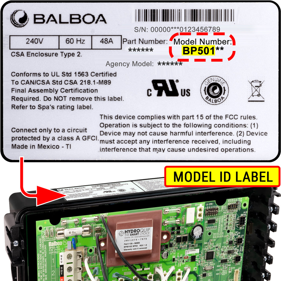 Balboa circuit board for BP501