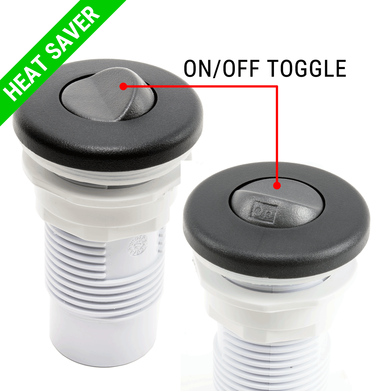 Hot Tub Air Control Valve ON/OFF Toggle 1" Slip Fitting