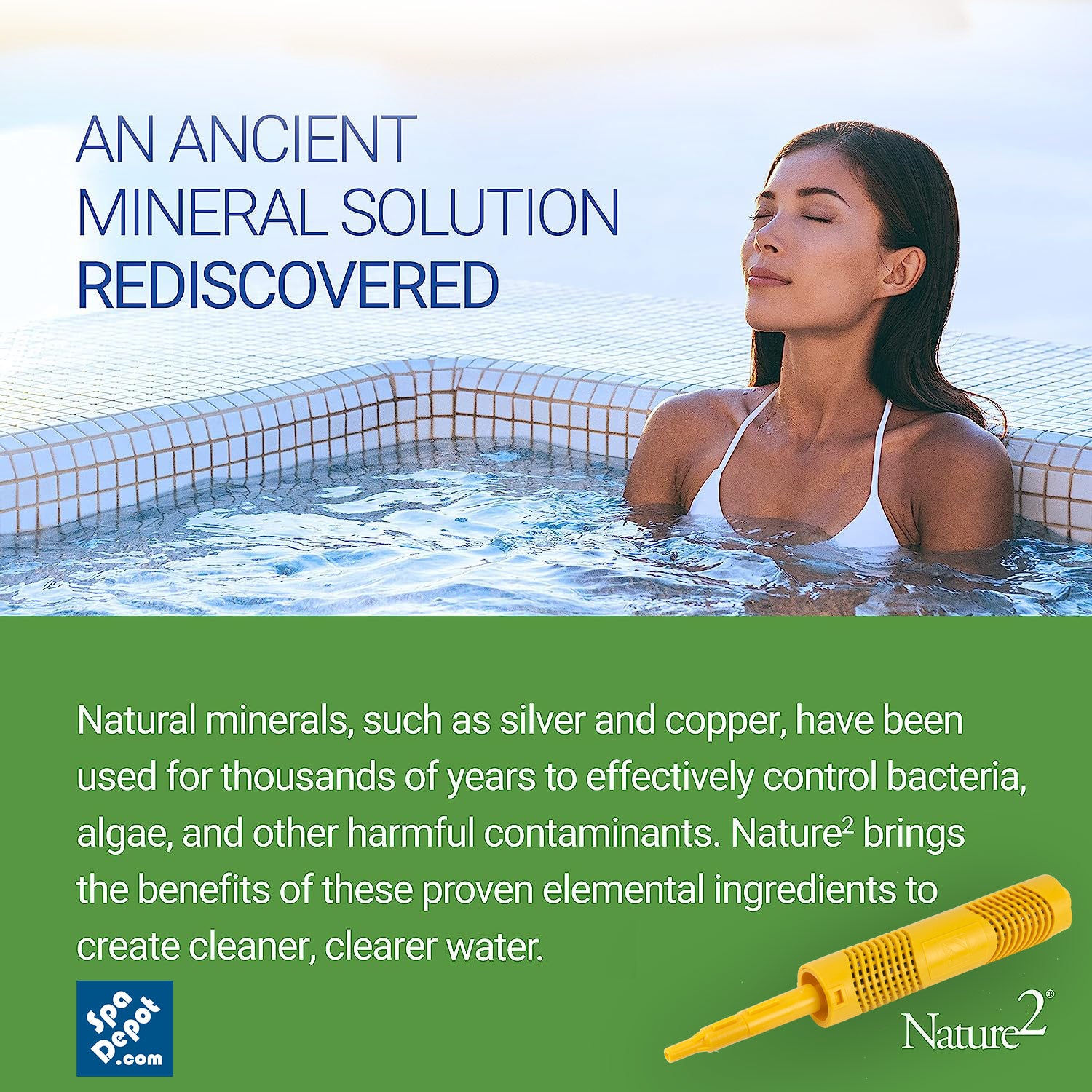 Zodiac Nature2 Spa Mineral Sanitizer Stick – SpaDepot.com