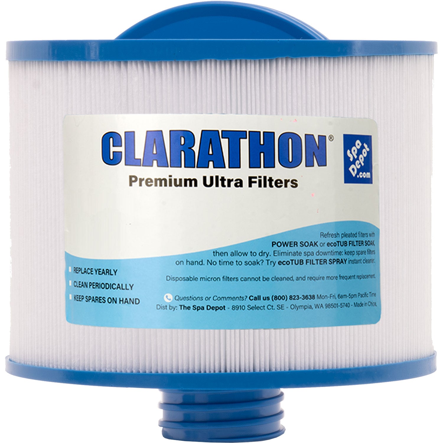 Clarathon FC0536 Hot Tub Filter for Bullfrog Spas - Media Choice