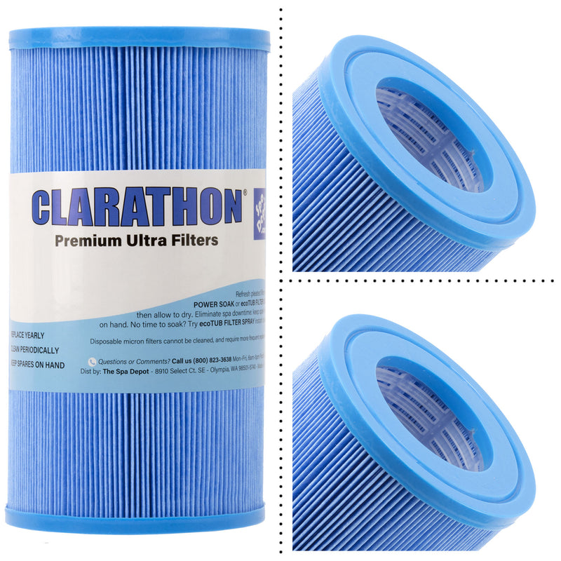 Clarathon Microban Spa Filter for Master Spas FC-1001M PMA10-M C-3310AM X268056
