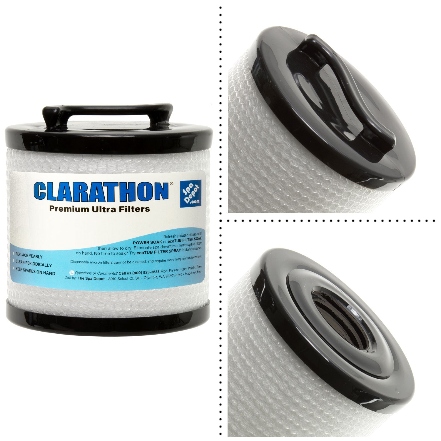 Arctic Spas Silver Sentinel Stubby Spa Filter by Clarathon