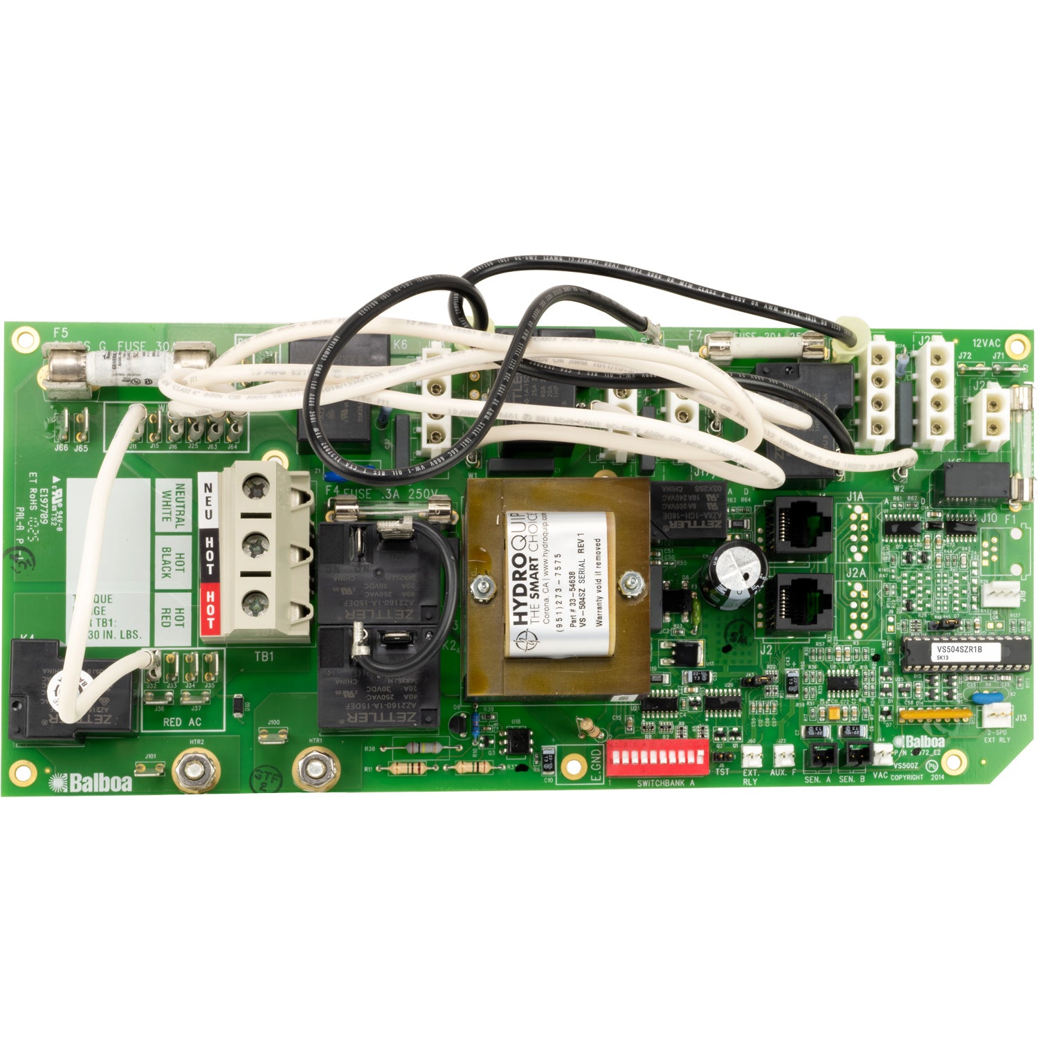 Balboa VS504 Hot Tub Control System Circuit Board 54638-01