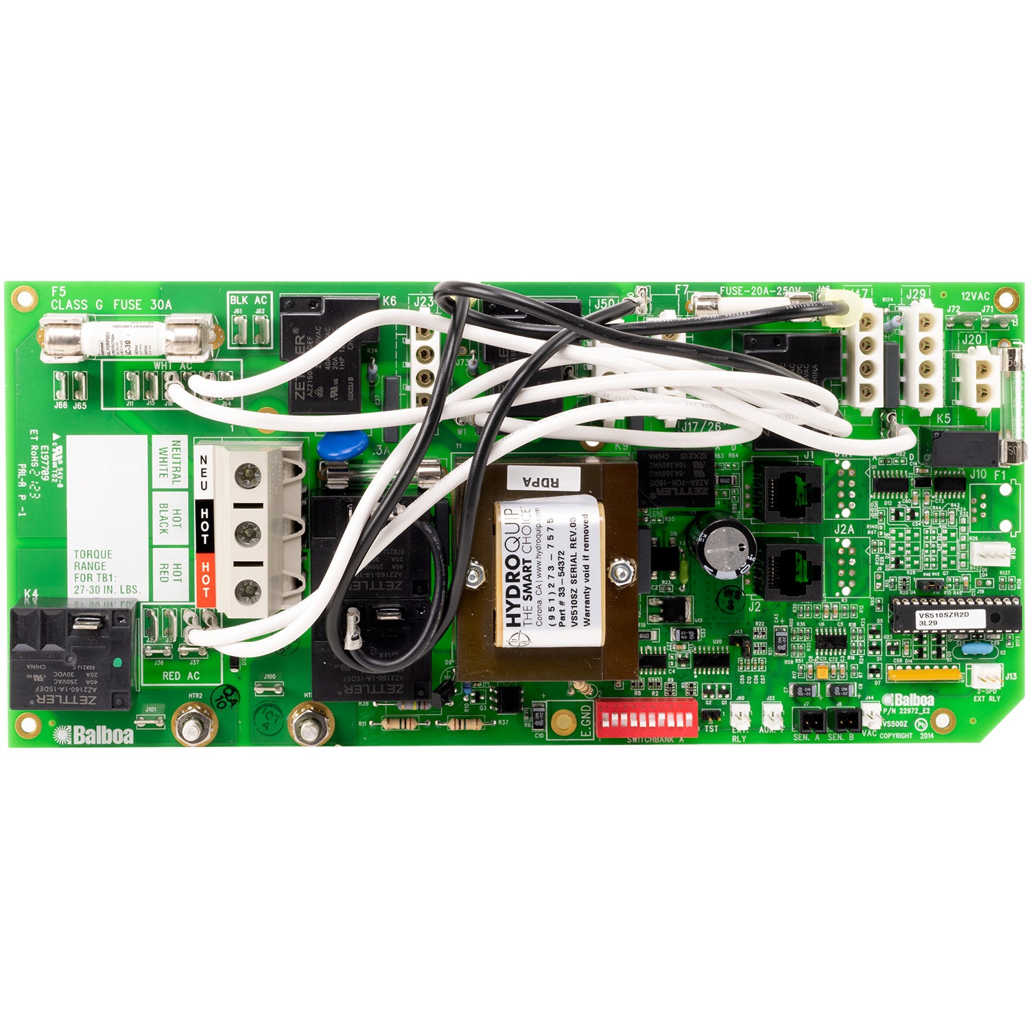 Balboa VS510SZ Hot Tub Control System Circuit Board 54372-03