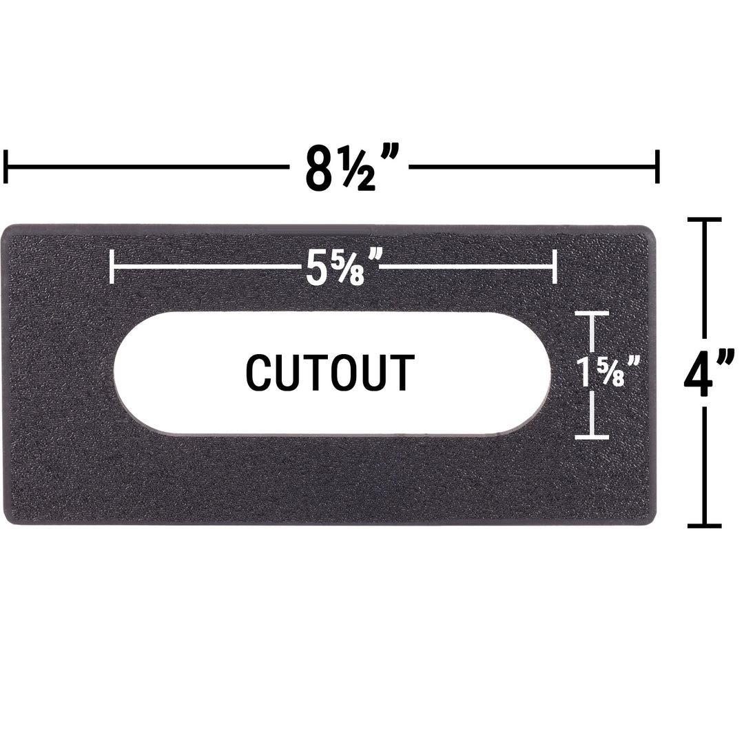 keypad adapter plate 5¼" x 1⅜" Cutout