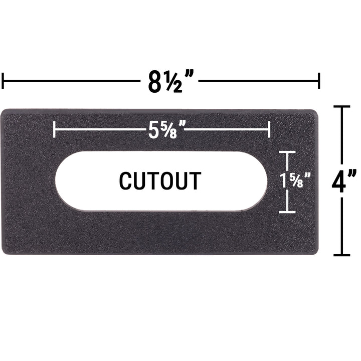 keypad adapter plate 5¼" x 1⅜" Cutout
