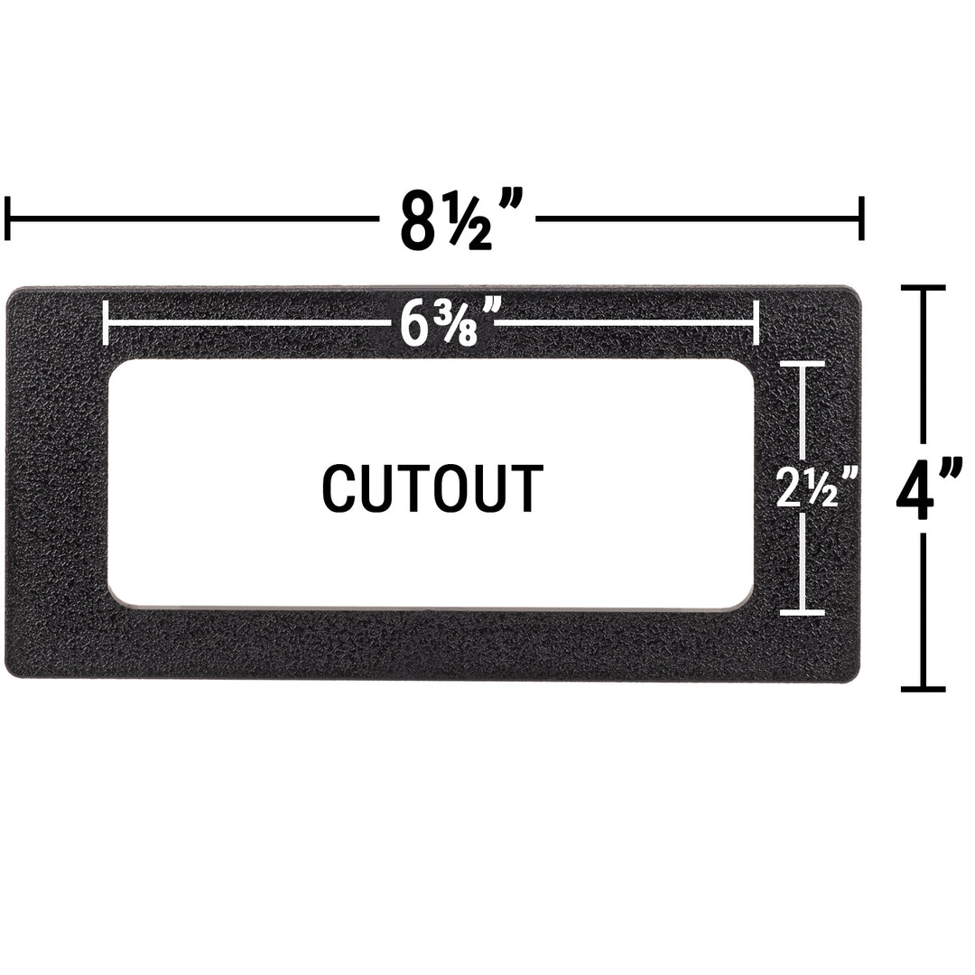 keypad adapter plate 6⅜" x 2½" Cutout