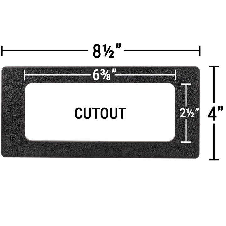 keypad adapter plate 6⅜" x 2½" Cutout