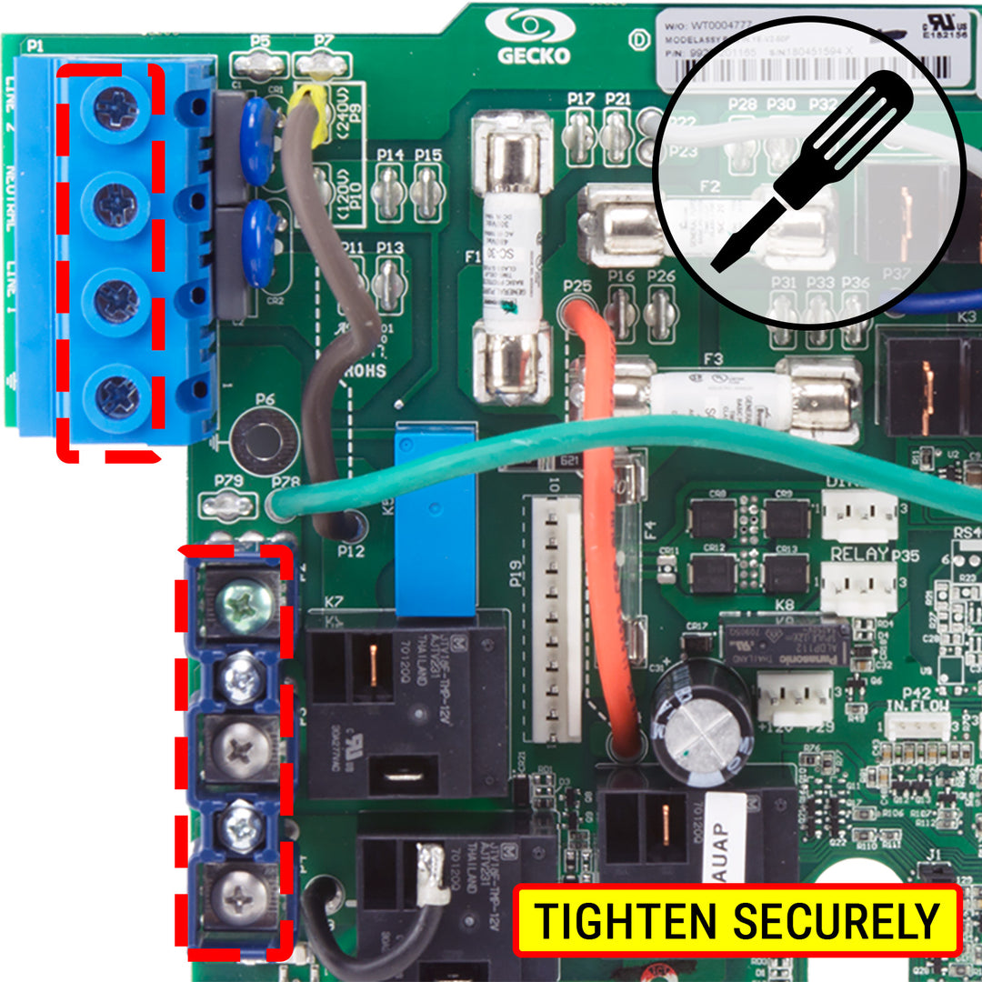 Gecko® YE-5 Spa Circuit Board - HydroQuip/EasyPak EP2000 33-0045A-K ...