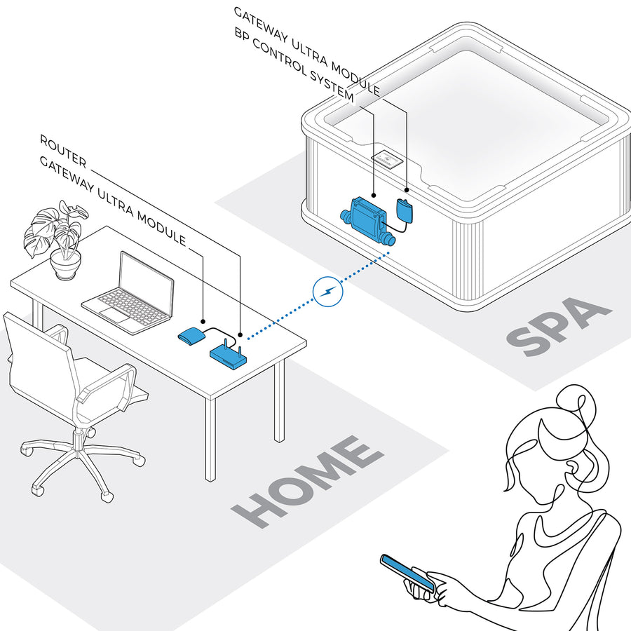 Balboa Control My Spa Wi-Fi Module Kit - BP Series 59303 – SpaDepot.com
