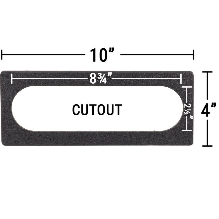 keypad adapter plate 8¾" x 2½" Cutout