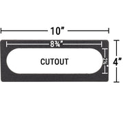 keypad adapter plate 8¾" x 2½" Cutout