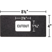 keypad adapter plate 2⅞" x 1¹⁵⁄₁₆" Cutout
