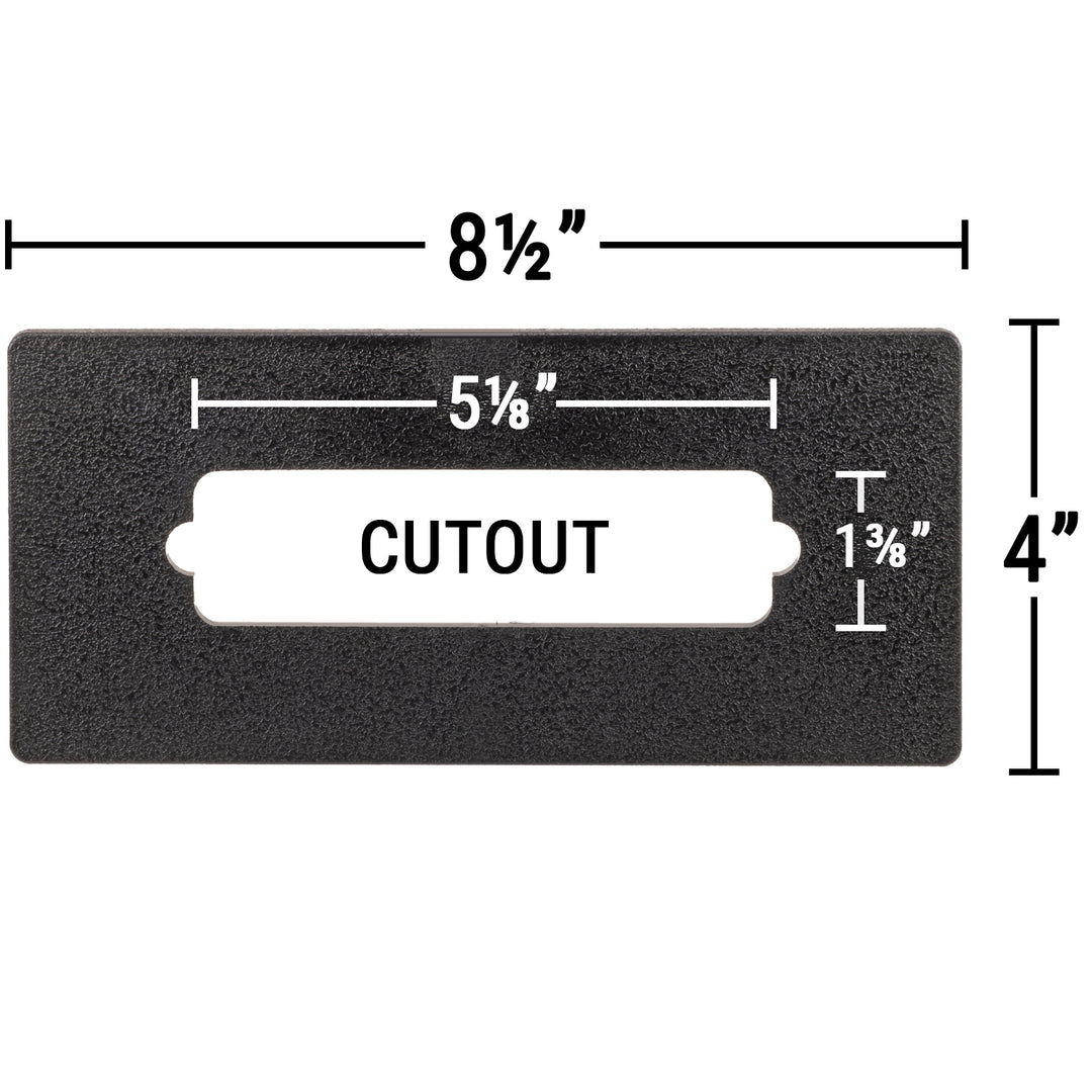 keypad adapter plate 5⅛" x 1⅜" Cutout