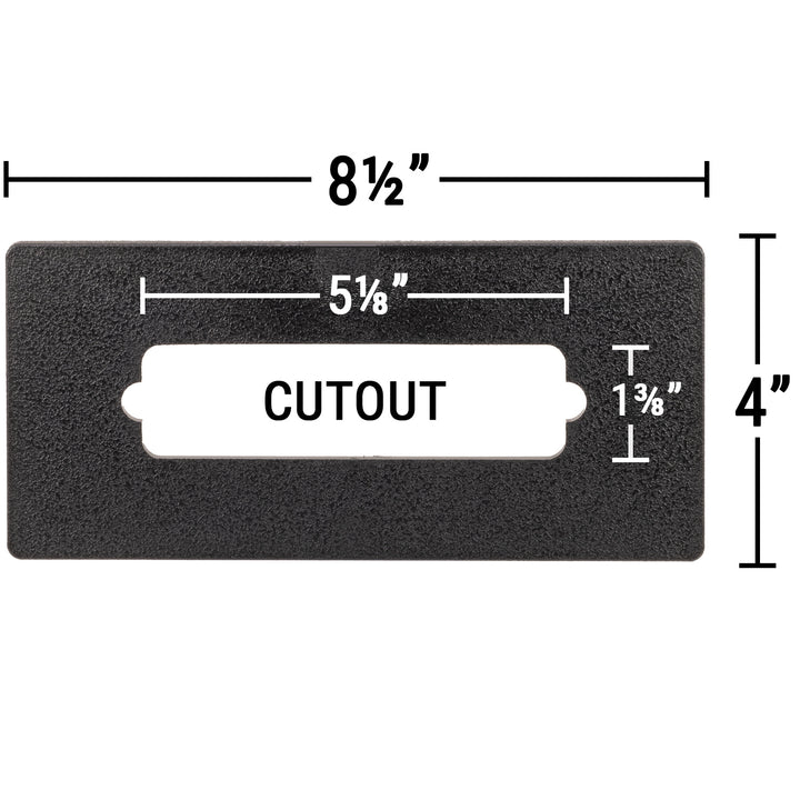 keypad adapter plate 5⅛" x 1⅜" Cutout