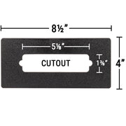 keypad adapter plate 5⅛" x 1⅜" Cutout