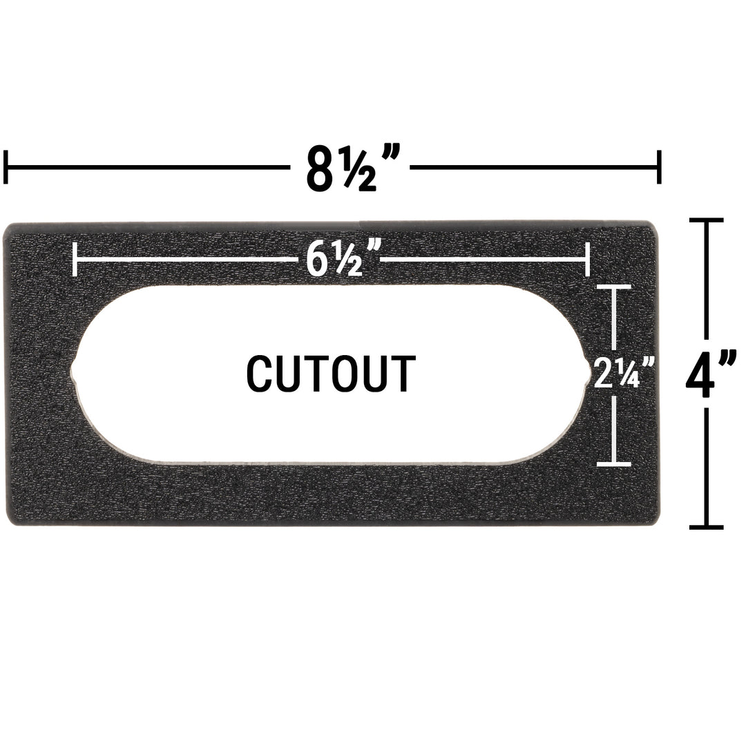 keypad adapter plate 6½" x 2¼" Cutout