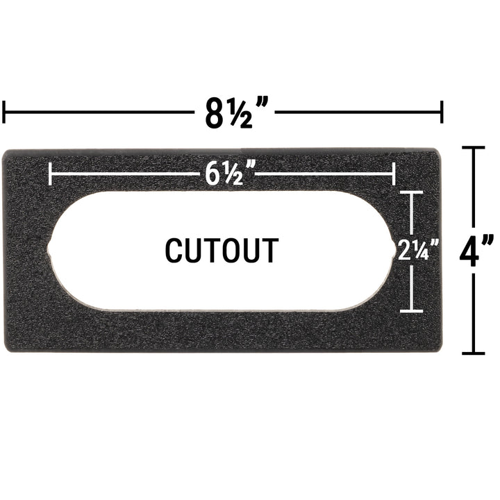 keypad adapter plate 6½" x 2¼" Cutout