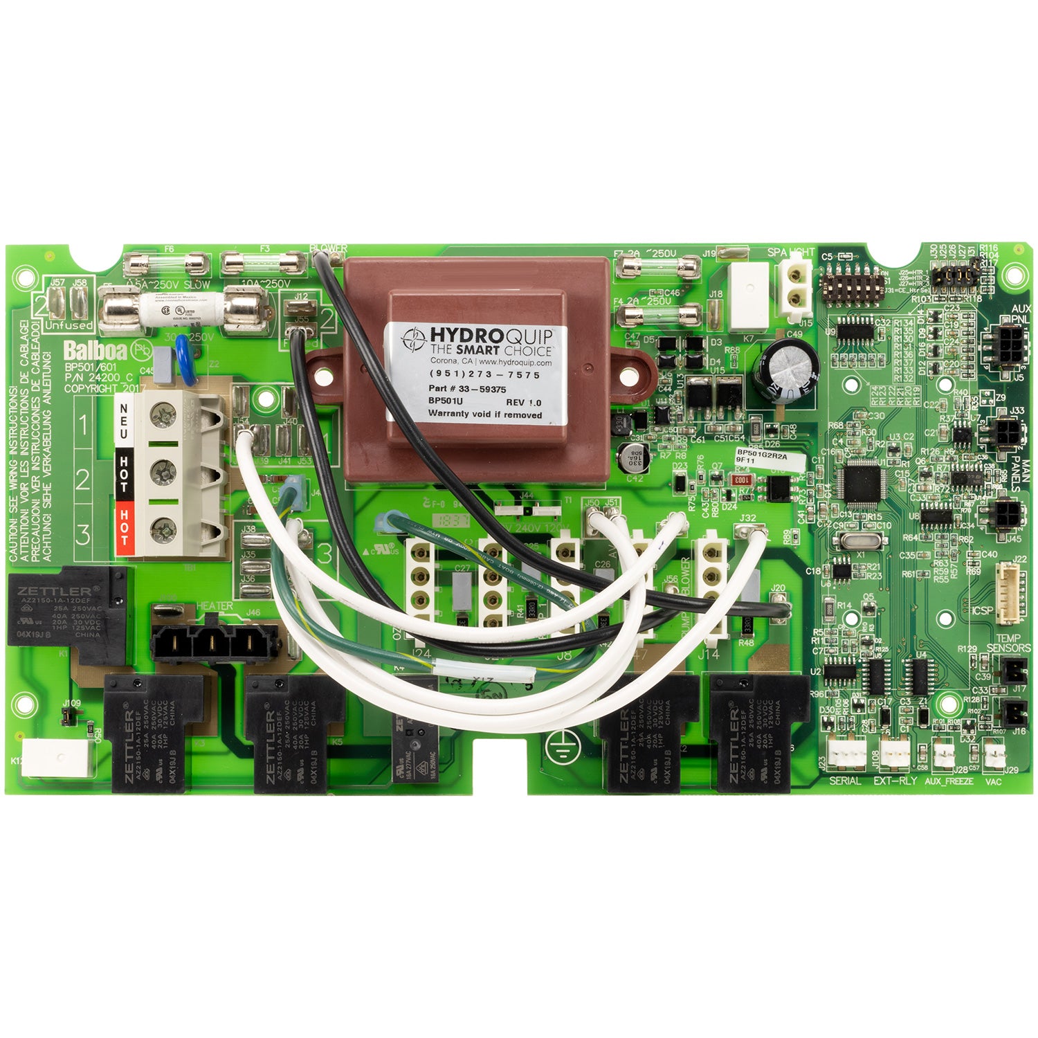 Balboa BP501 Hot Tub Control System Circuit Board - 59375